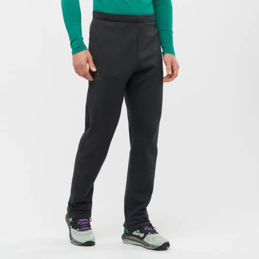 Pantalones Deportivos Salomon Essential Warm Fleece Hombre Negros | MX SAKZ963